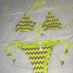 Seafolly Neon Yellow Bikini Bottom